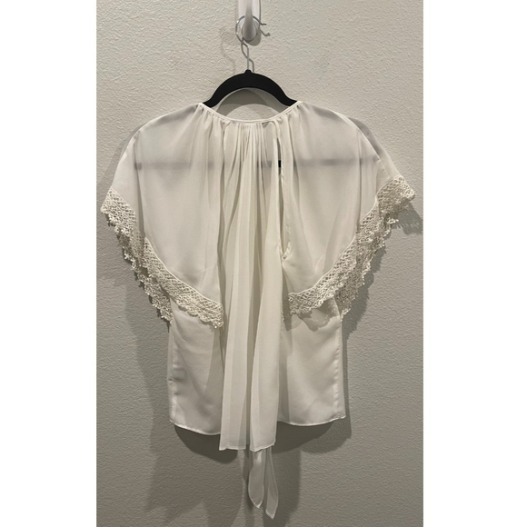 VICTORIA'S SECRET Antique White Lace Blouse - Picture 4 of 6